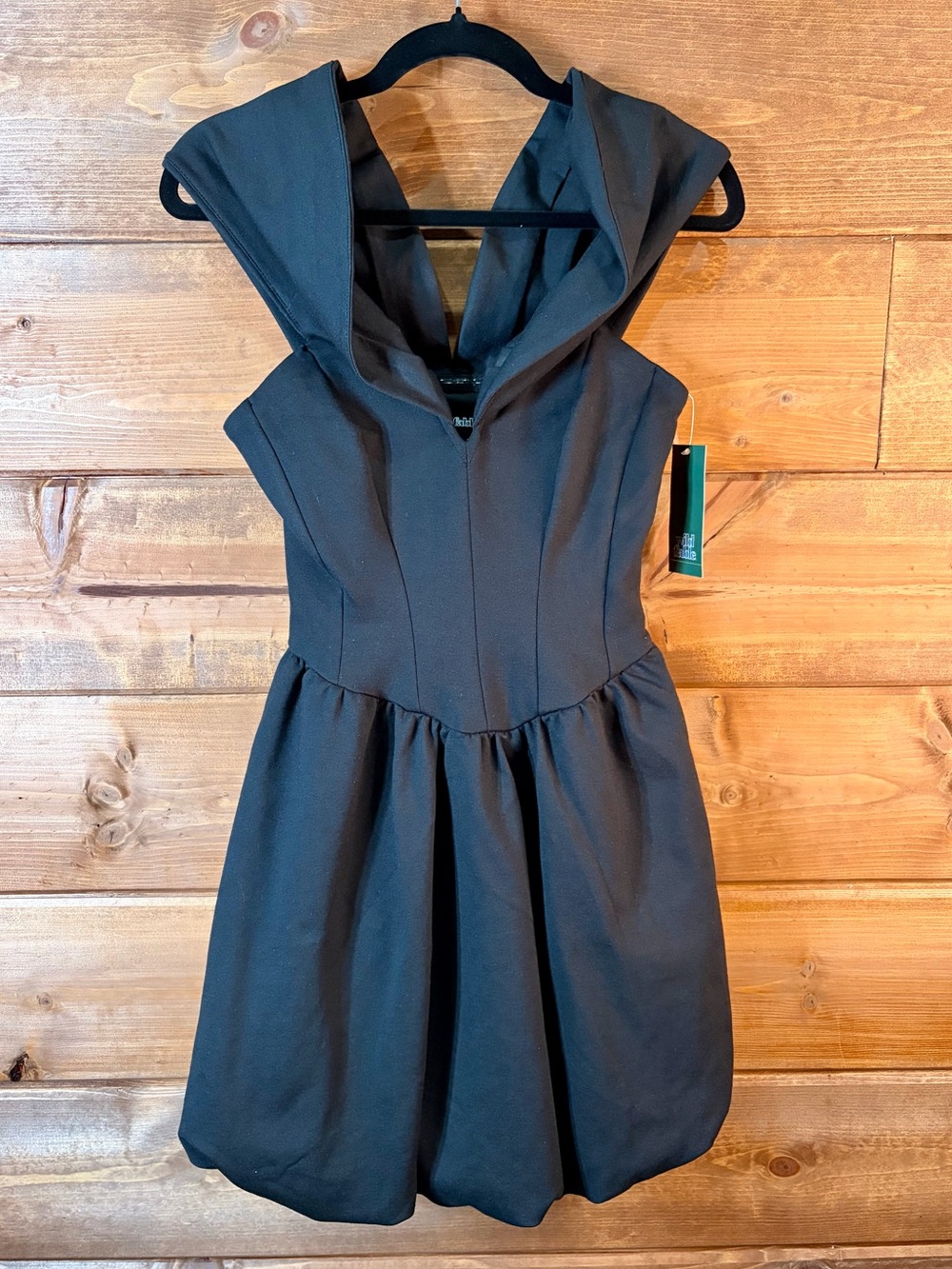 wild fable Black Fit & Flare Bubble Mini Dress Size XS 🖤💕